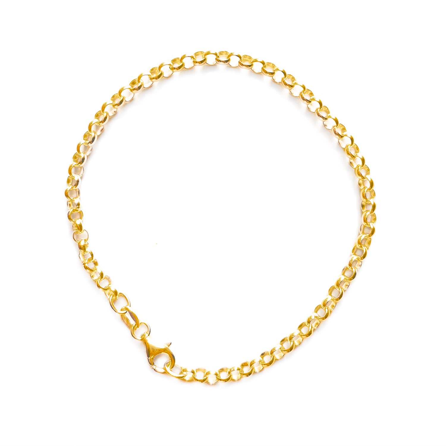 Chunky Solid Gold Bracelet - Belcher Chain