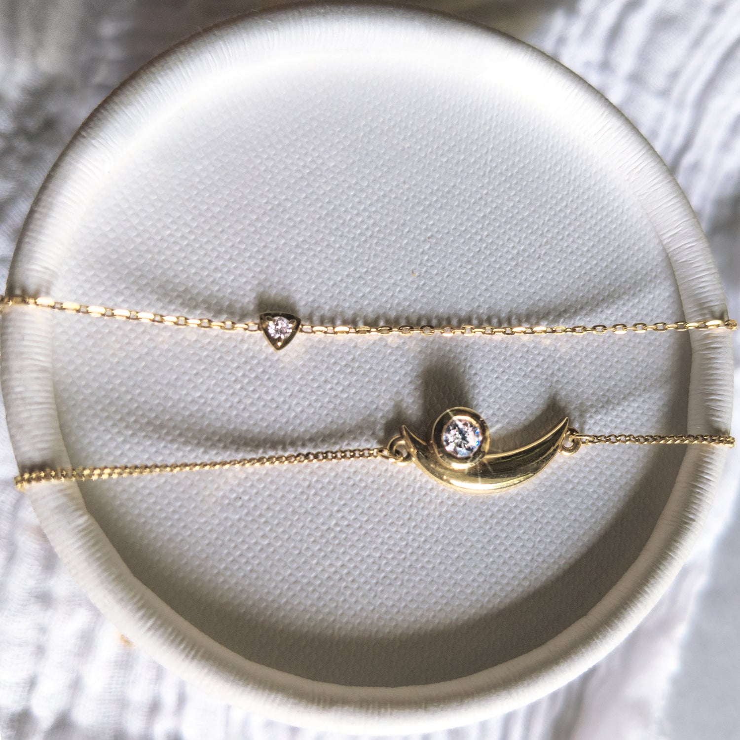Trinity Diamond Necklace - Yellow Gold
