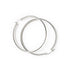 Solid White Gold Hoop Earrings