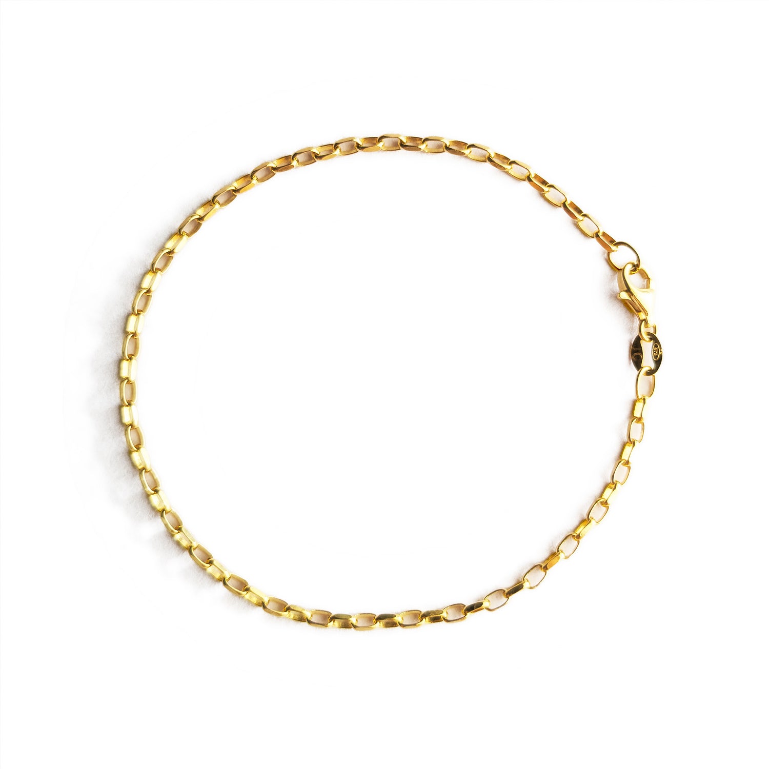 solid gold diamond cut bracelet