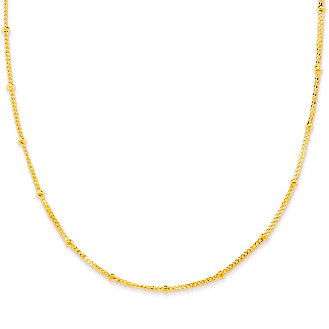 Satellite Chain Necklace - Yellow Gold