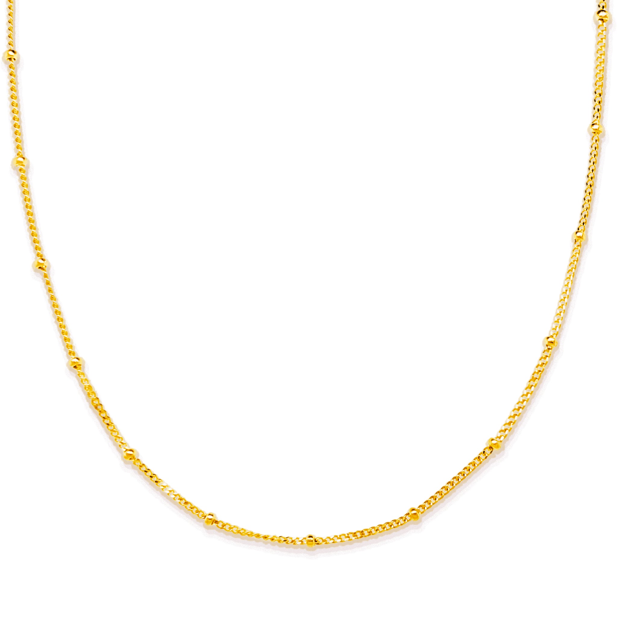 Satellite Chain Necklace - Yellow Gold