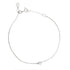 dainty diamond bracelet - solid white gold