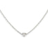 dainty diamond white gold necklace