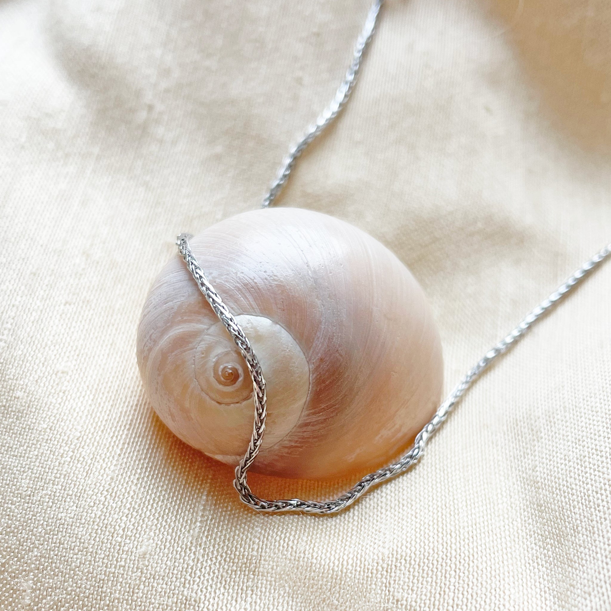 Gwenith Chain Necklace - White Gold