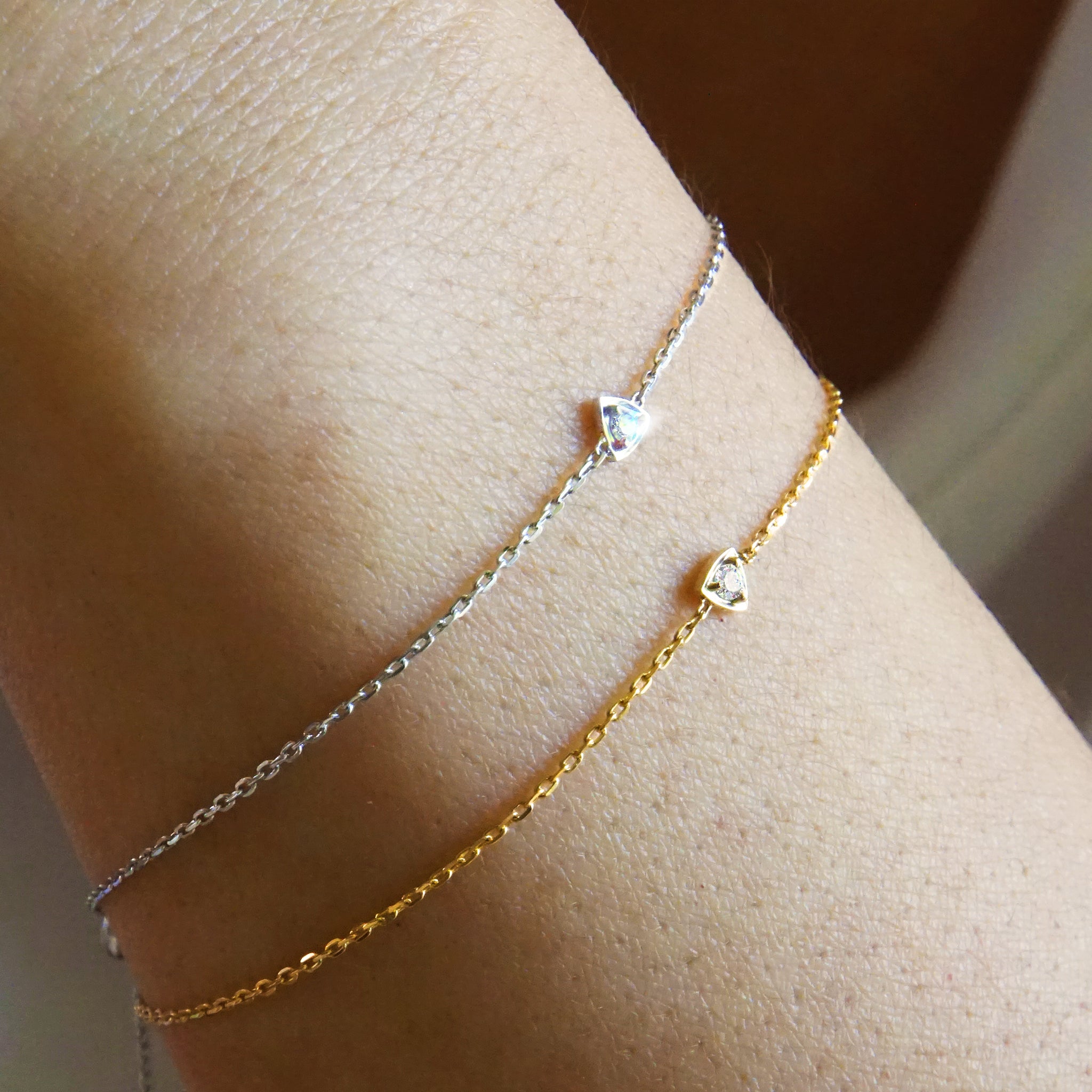 Trinity Diamond Bracelet - White Gold