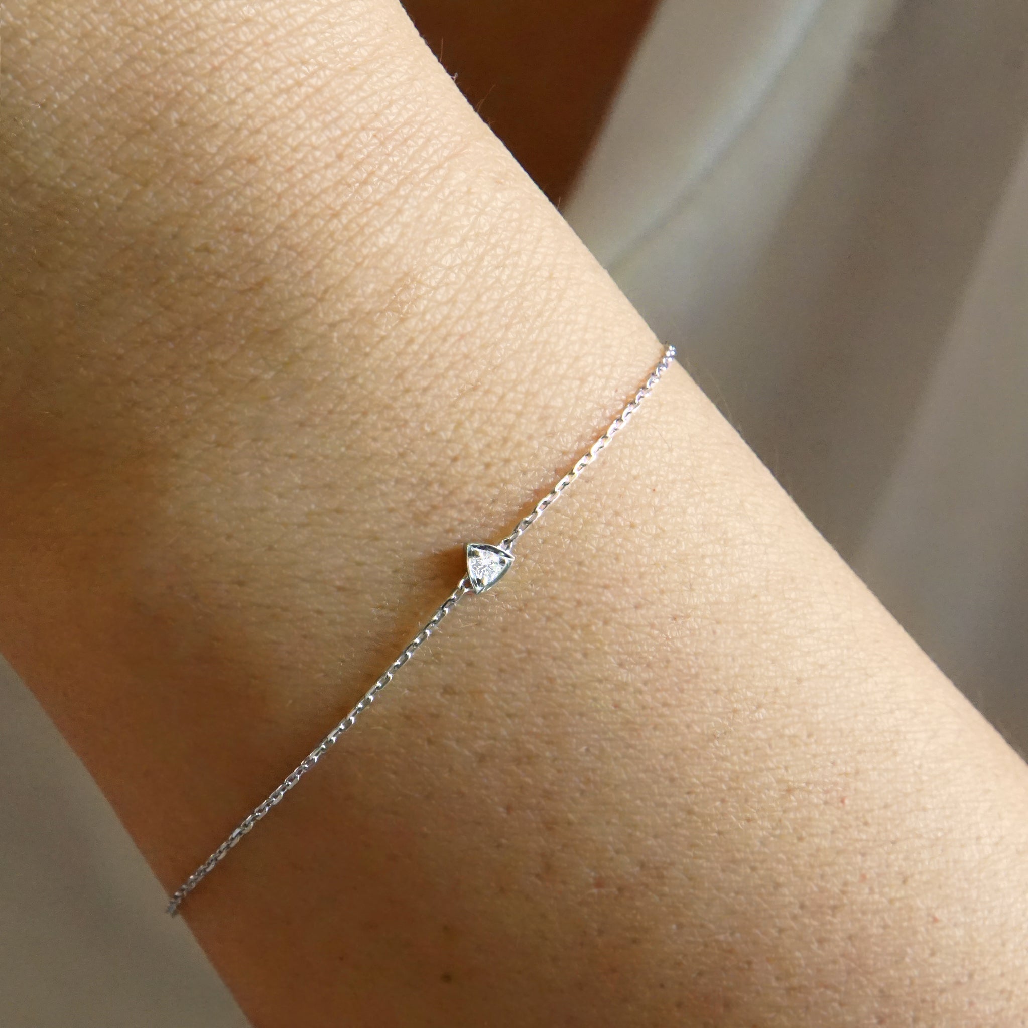 Trinity Diamond Bracelet - White Gold