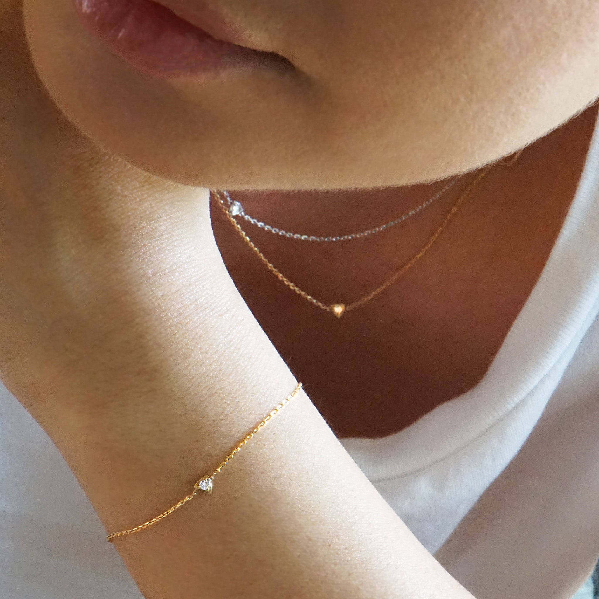 Trinity Diamond Bracelet - Yellow Gold