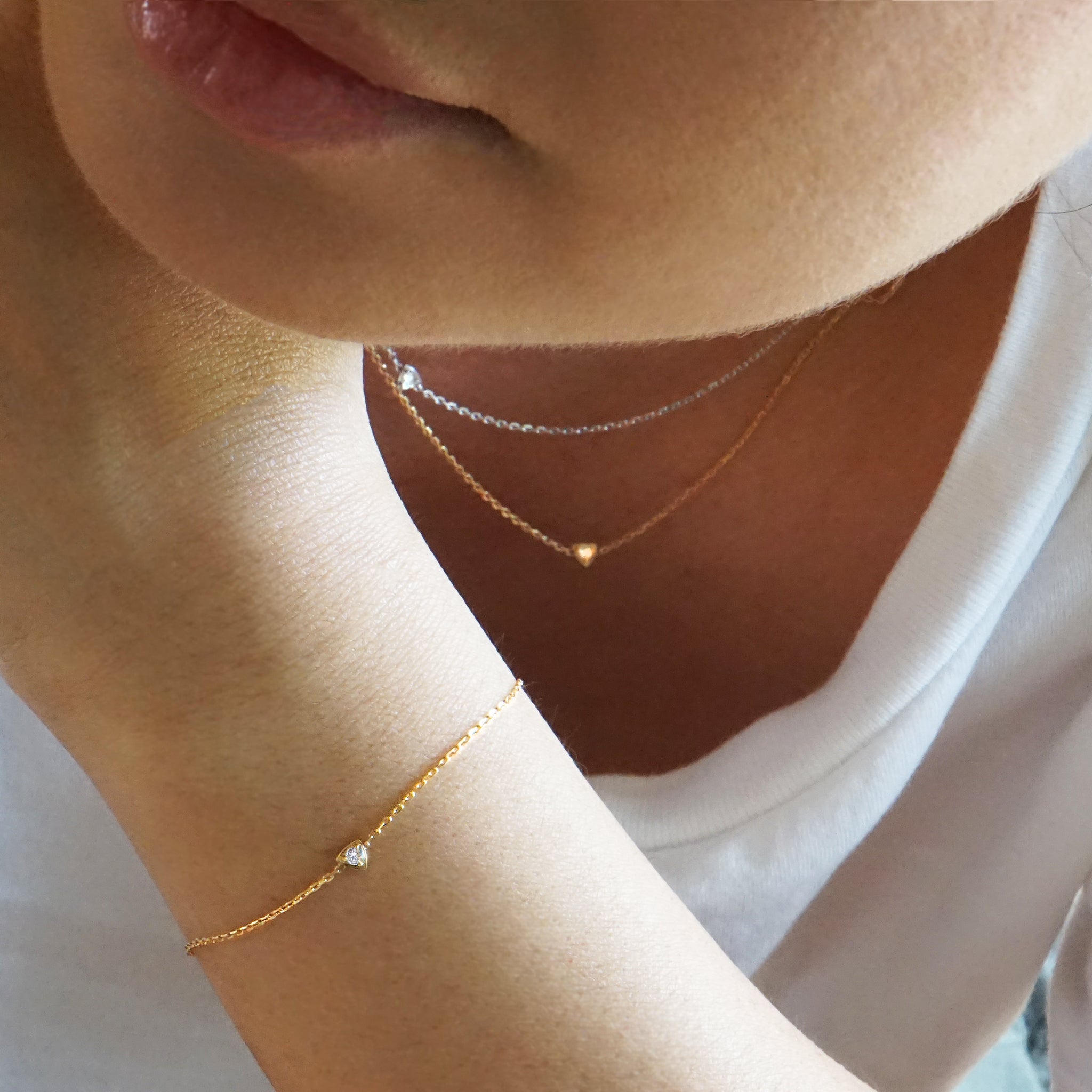 Trinity Diamond Set- Yellow Gold