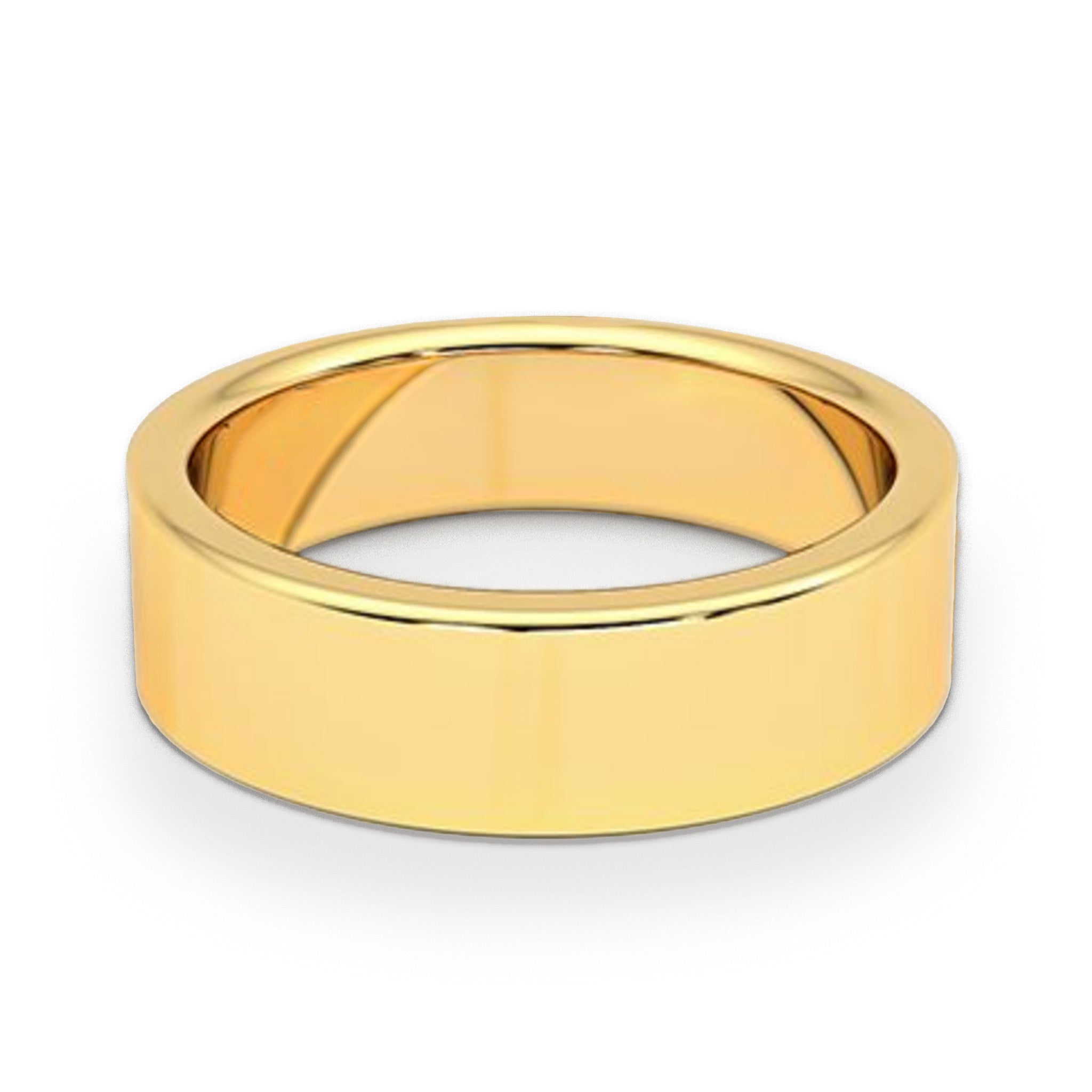 Unisex Solid Yellow Gold Ring wedding band australia - AïANA