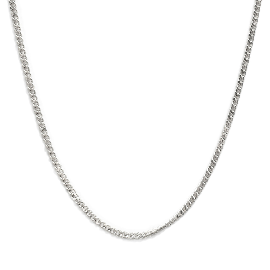 Solid Gold Curb Chain - Diamond Cut