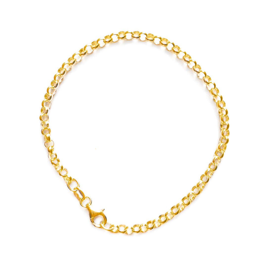 Chunky Solid Gold Bracelet - Belcher Chain
