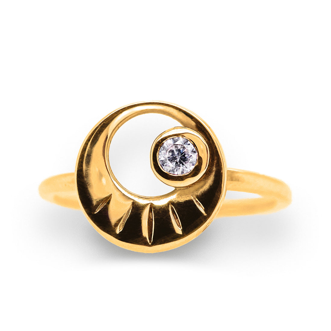 Eclipse Ring - Yellow Gold