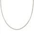 Solid White Gold Wheat Chain Necklace