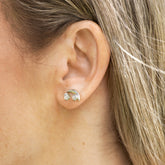 solid gold lab diamond earrings stack mix and match
