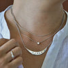 White gold layered necklaces - AïANA