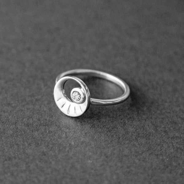 AïANA Eclipse Lab Diamond White Gold Ring