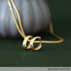 yellow gold huggie hoop earrings - AïANA