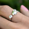 solid gold and diamond signet ring by AïANA