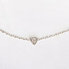 dainty diamond bracelet - solid white gold 